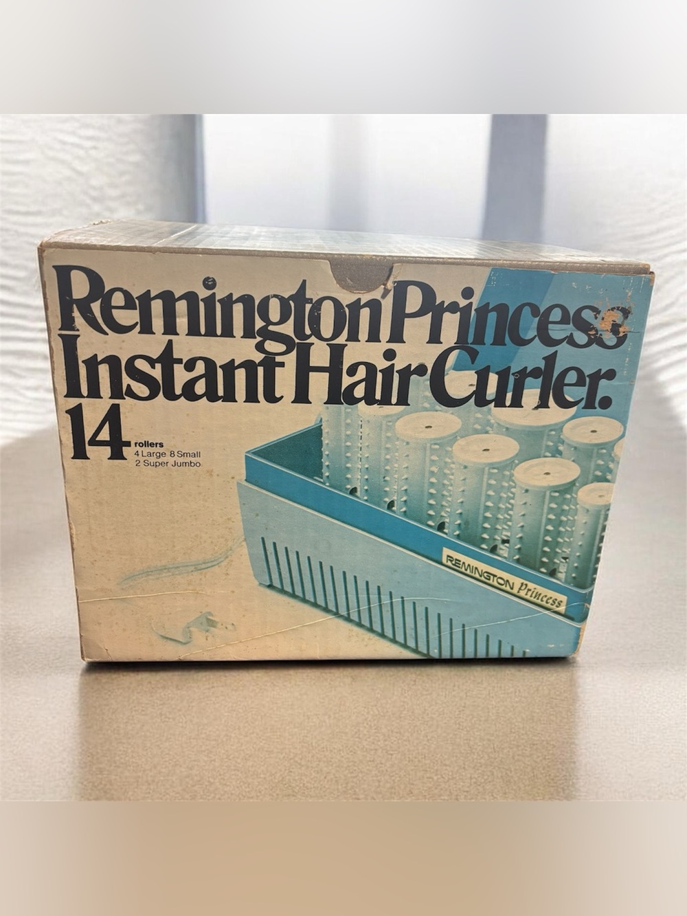 Vintage 1960s Remington Princess Instant Hair Curler 14 Rollers NOS
